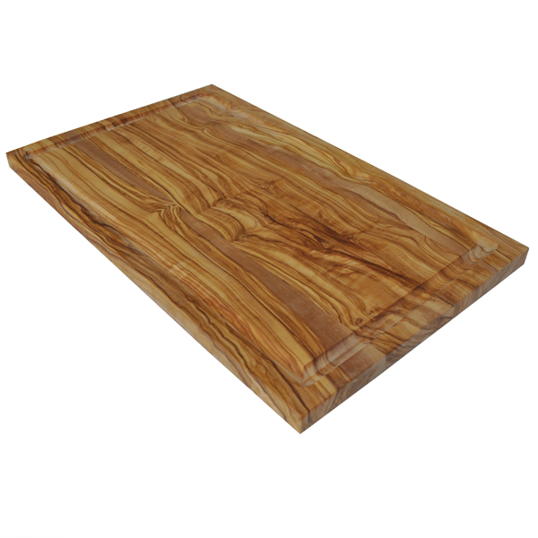 Olive Wood Carving Board Rectangle 16" x 9.5" Naturally Med